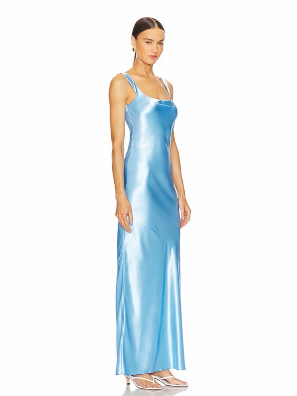 L’Academie Medium Laetitia Maxi Dress in Blue - Picture 2 of 8